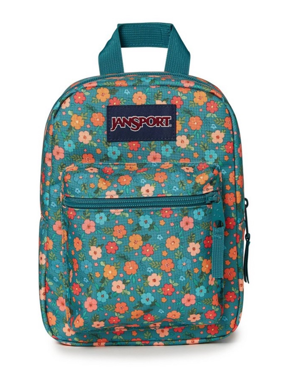 Jansport Teal Floral Lunch Bag